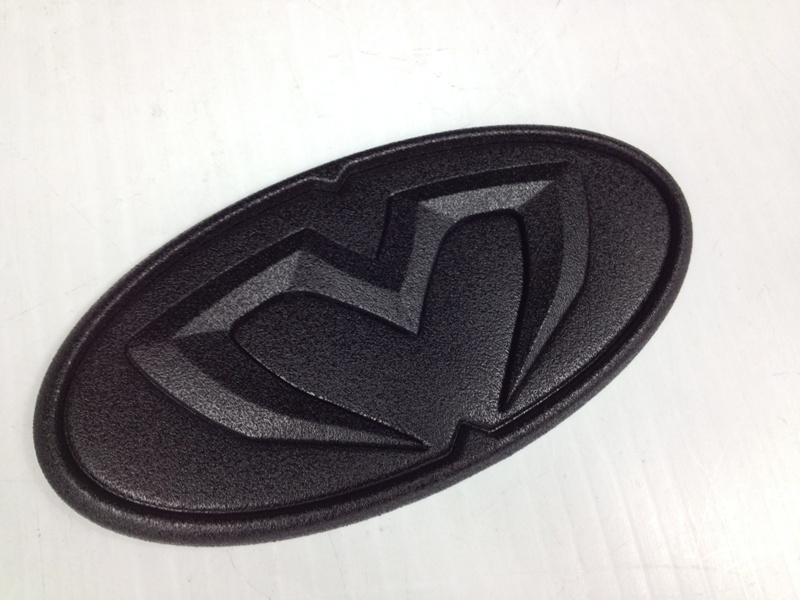 M&S Carart Oval Matte Black Emblem